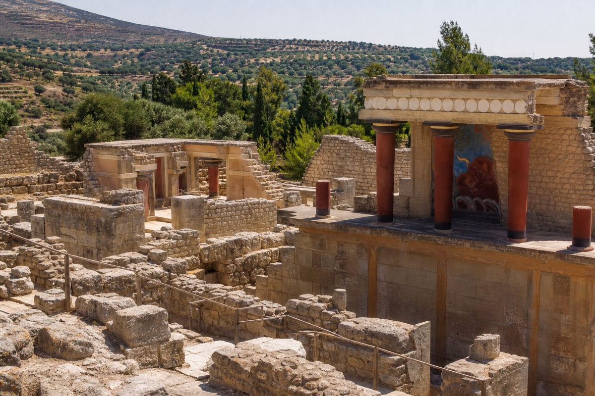 Crete: the Minoan palace of Knossos