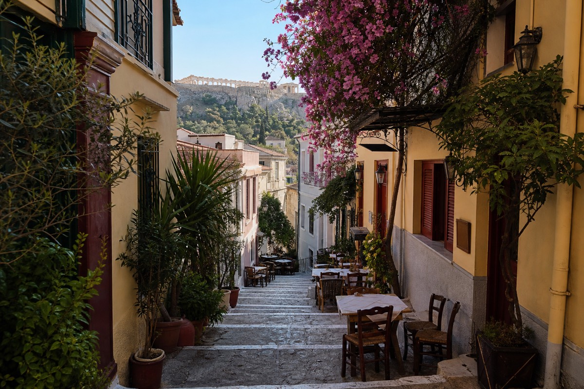 The Acropolis above Athens