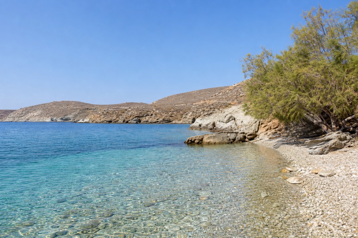 A Cycladic beach on a Greek island